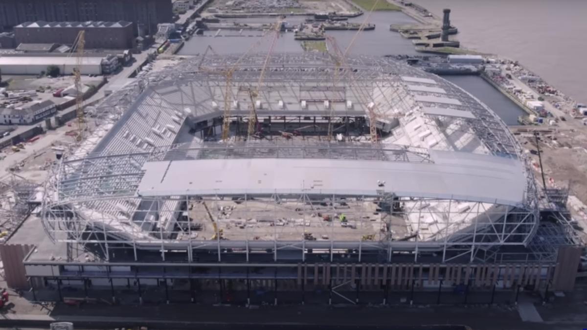 Everton FC New Stadium Aerial Footage Stunned Fans